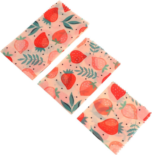 3pcs Organic Bee Wax Reusable Food Preservation Fabrics Organic Cotton for Kitchen Home Restaurant