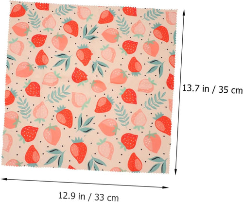 3pcs Organic Bee Wax Reusable Food Preservation Fabrics Organic Cotton for Kitchen Home Restaurant