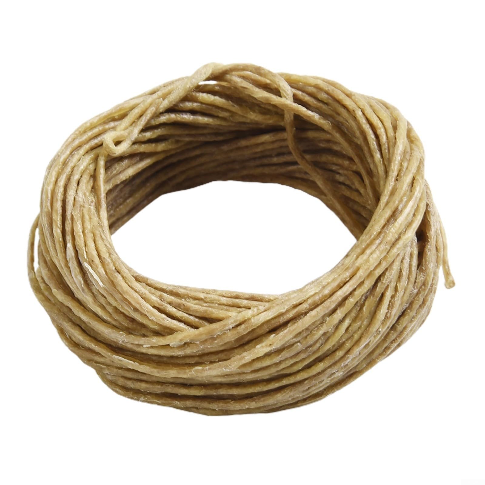 Hemp Wick Spool for Candle Making, Beeswax Wicks, Natural Organic Hemp Candles, No Cotton/No Lead Coating (Light Brown)